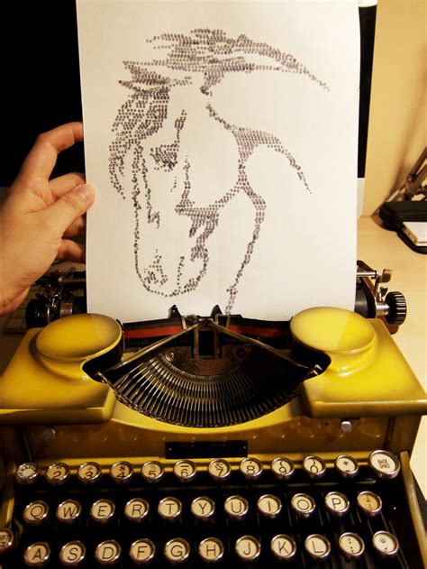 My Typewriter Art : Horse by dreamstone on DeviantArt