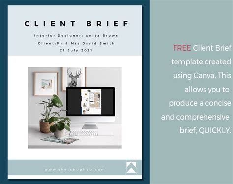 Client Brief – Canva Template for Interior Design – SketchUp Hub