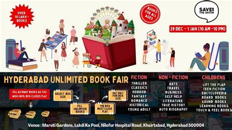 Hyderabad UNLIMITED Book Fair : Indias biggest books sale, Maruthi Gardens Lakdikapool ...