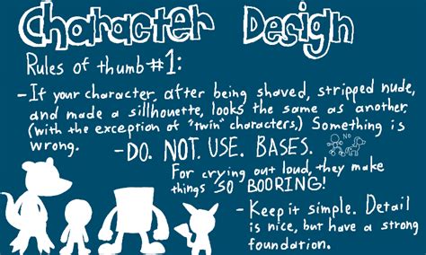 Character Design Tips #1: by CrazyRiverOtter on DeviantArt