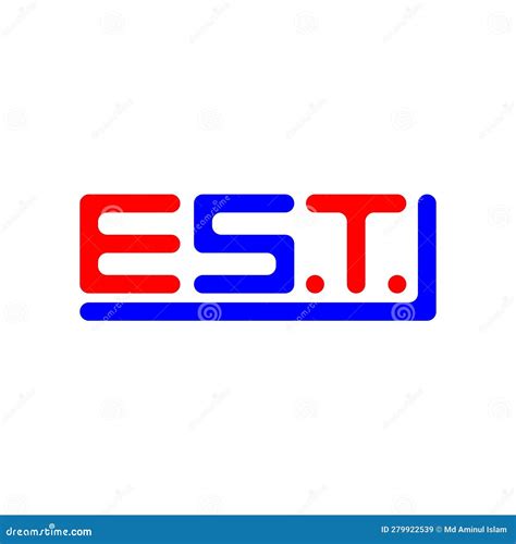 EST Letter Logo Creative Design with Vector Graphic, EST Stock Vector - Illustration of unique ...