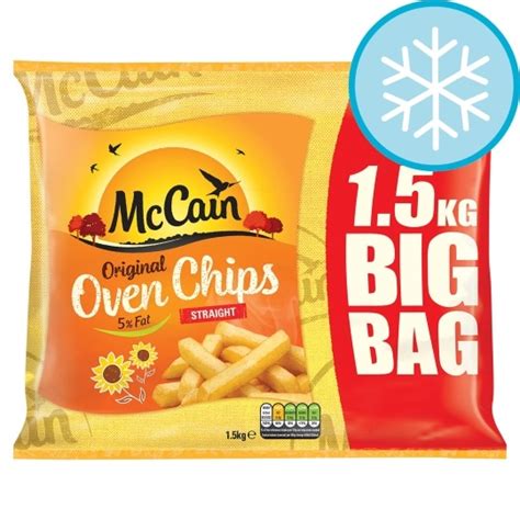 Mccain Straight Cut Oven Chips 1.5Kg - Tesco Groceries