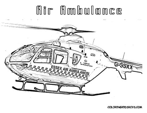 Helicopter Coloring Pages Printable – Wikipooster