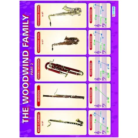 Woodwind Family Part 2 Laminated Wallchart-SG Education