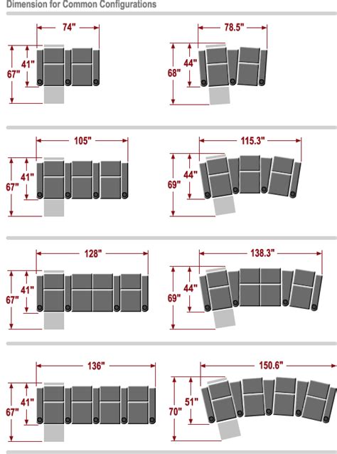 Palliser Home Theater Seating - Dimensions | Home theater rooms, Home ...