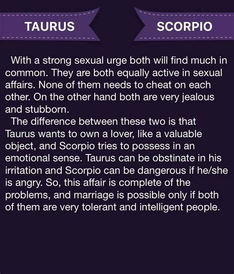 Taurus man Scorpio woman compatibility in love online | Scorpio, Taurus and scorpio, Taurus and ...