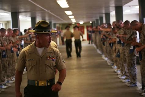 Staff Sgt. Jesus Rubalcado, drill instructor for Platoon 1056, Delta ...