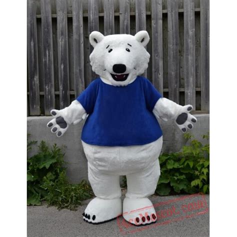 Quality Polar Bear Mascot Costume