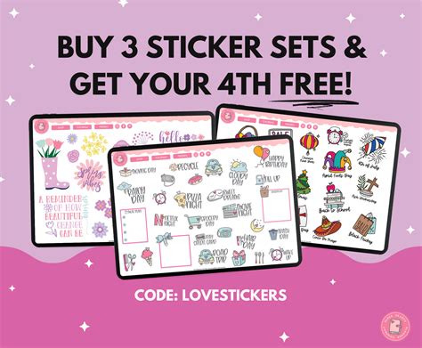 Days Of The Week Stickers – Paper Hearts Planner Co.