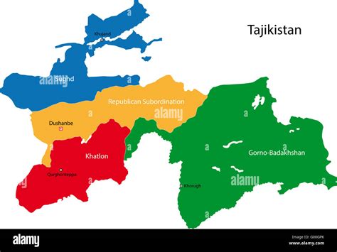 Tajikistan map Stock Photo - Alamy