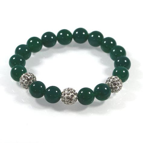 Genuine Green Agate Bracelet Natural Gemstone Jewelry