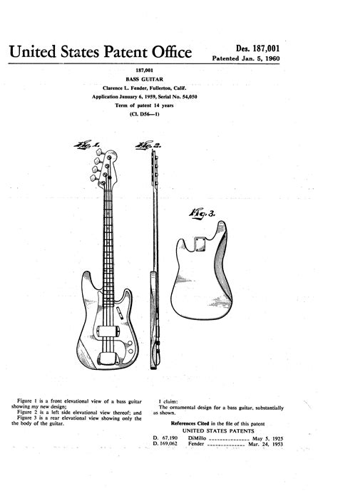 File:Fender Bass Guitar Patent.jpg - Wikimedia Commons