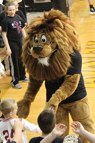 Loogootee Lion | 1/16/16 Mascot of the Loogootee Lions with … | Flickr