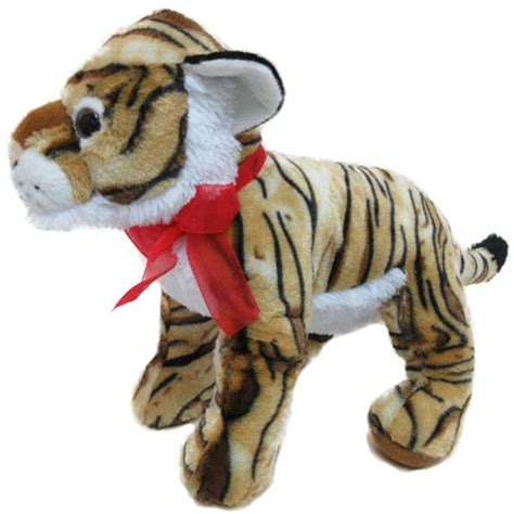 Realistic Tiger Plush with Bow - Walmart.com - Walmart.com