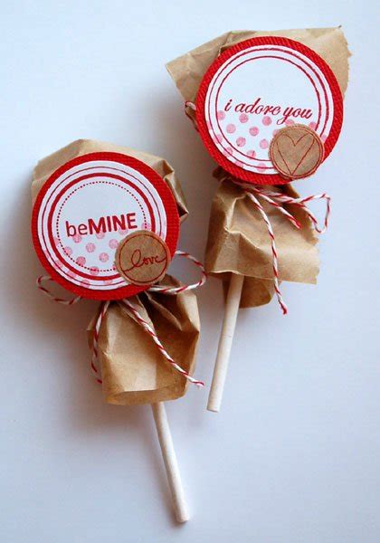 fort & field: valentine lollipop wrappers