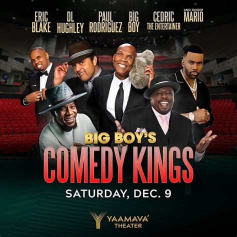 Big Boy’s Comedy Kings at Yaamava’ Theater, Highland