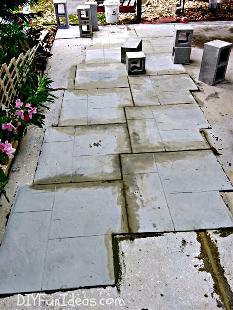 GORGEOUS DIY STAMPED CONCRETE TILE DRIVEWAY FOR LESS $...MUCH LESS!!! - Do-It-Yourself Fun Ideas