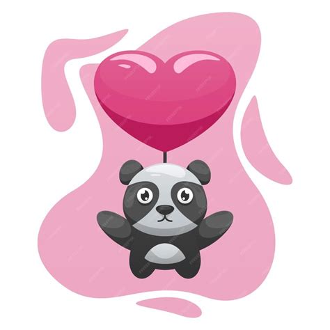 Premium Vector | Cute panda illustration logo design