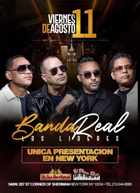 BANDA REAL Tickets Boletos at La Casa del Mofongo & Piano Bar | New ...