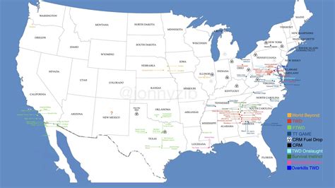 The Walking Dead Locations Map