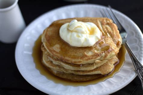 Sour Cream Pancakes | Recipe | Sour cream pancakes, Pancakes, Breakfast treats