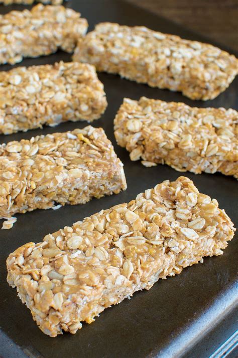 Chewy Peanut Butter and Honey Granola Bars - Back for Seconds