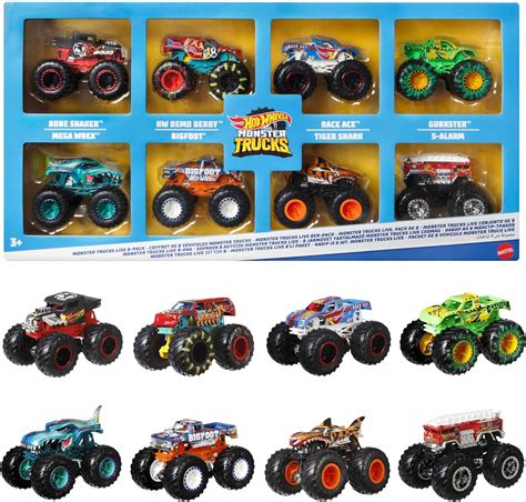 Hot Wheels Monster Truck 8 Pack HDB12 - Gift2kids