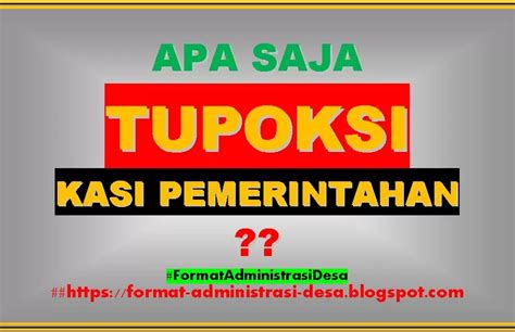 Tupoksi Kasi (Kepala Seksi) Pemerintahan Desa Terbaru | FORMAT ADMINISTRASI DESA