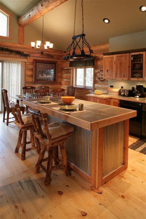 If I had a log cabin this would be my kitchen | Rustic kitchen, Cabin ...