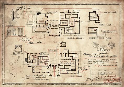 Resident Evil the Spencer Mansion Plan High Quality A1/A2 - Etsy