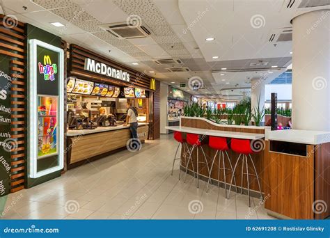 McDonald S Restaurant Inside the Mall. Editorial Stock Photo - Image of ...