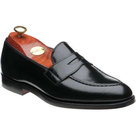 Barker shoes | Barker Factory Seconds | 4707FW10 loafers in Black Polished at Herring Shoes