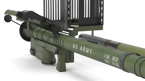 FIM 92 Stinger Missile With Launcher - 3D Model by 3dxin