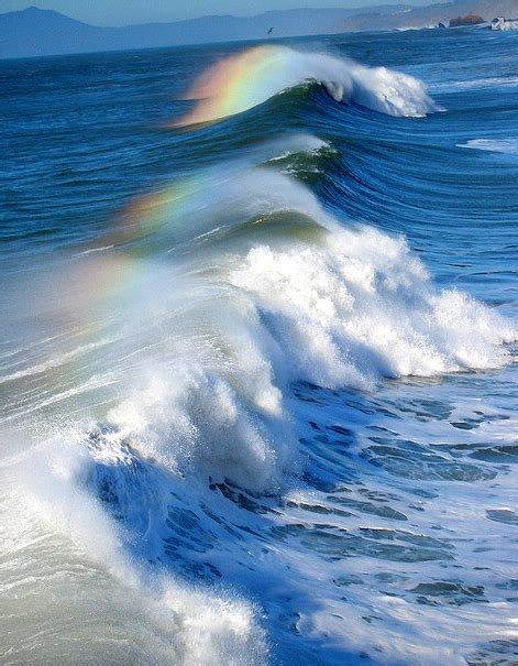 Rainbow waves | Ocean waves, Waves, Beautiful nature