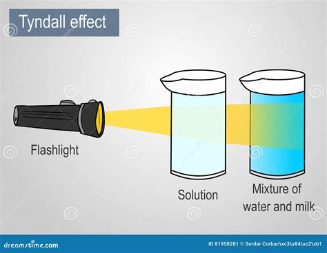 Tyndall Effect Vector Illustration | CartoonDealer.com #68342910