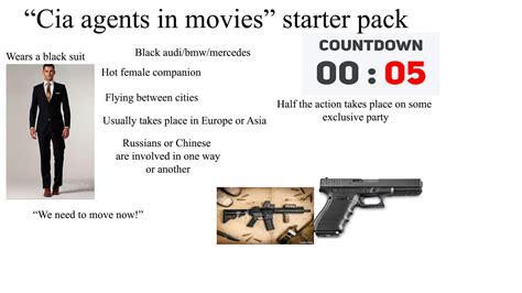 Cia agent in movies starter pack : r/starterpacks