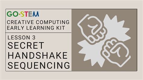 Lesson 3 - Secret Handshake Sequencing - YouTube