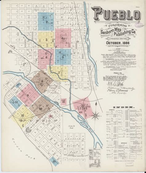 Image 1 of Sanborn Fire Insurance Map from Pueblo, Pueblo County, Colorado. | Library of Congress