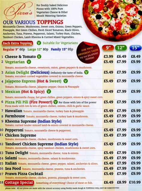 Pizza Cottage Burger takeaway on Evington Road, Leicester - Everymenu