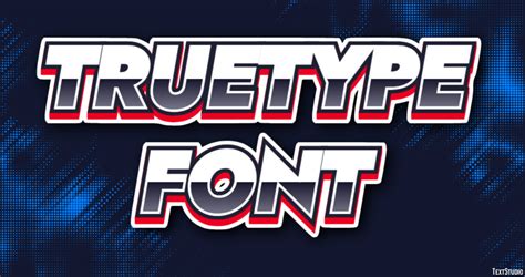 Truetype Font Text Effect and Logo Design Font