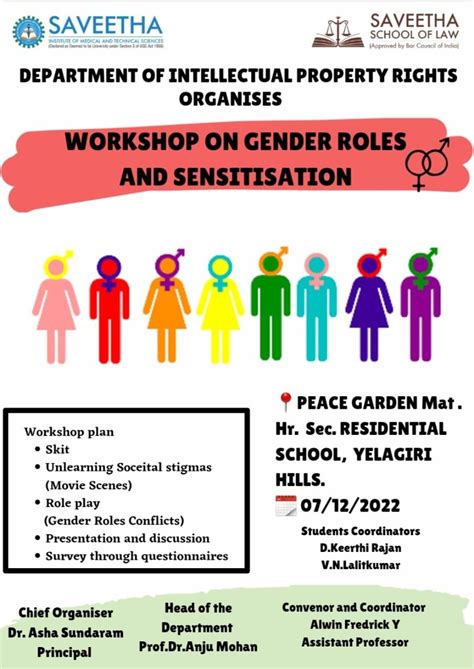 Saveetha School of Law — Workshop on ‘Gender Sensitization and Gender Roles