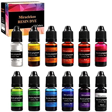 12 Colors Epoxy Resin Color Dye Colorant Liquid Epoxy Resin Pigment ...