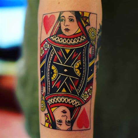 Top 57 Best Queen Of Hearts Tattoo Ideas - [2021 Inspiration Guide]