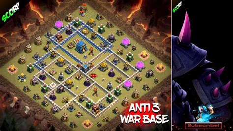 TH12 War Base 2018 Anti 3 Star Layout - Weekly War Bases - YouTube