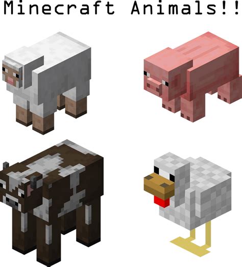 Minecraft Animals!! by JhonneMaster66 on DeviantArt