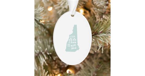 New Hampshire State Motto Ornament | Zazzle