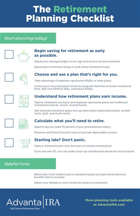 Retirement planning guide checklist | Early Retirement