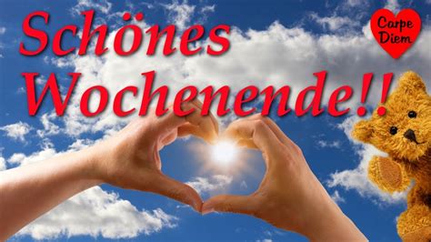 Schönes Wochenende Grußkarte für Dich und Deine Lieben - Grußkarte zum ...