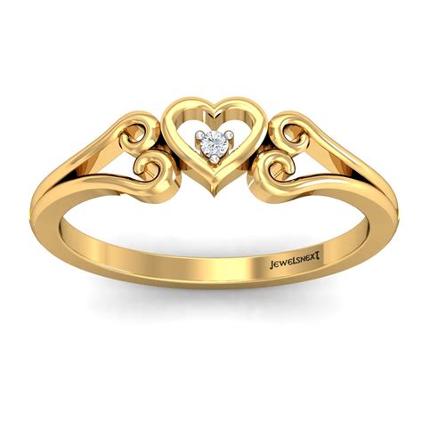 Latest Heart Shape Gold Ring Designs - Fashion Beauty Mehndi Jewellery ...