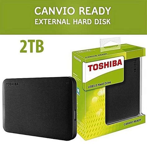 Toshiba Portable External Hard Disk Drive - 2TB Black | Shopbeta